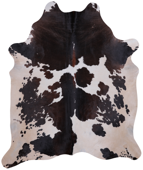 SUPER SALE Brown & White Natural Cowhide Rug - XX-Large 7' 6