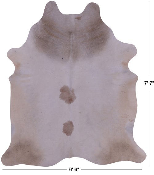 SUPER SALE Beige Natural Cowhide Rug - XX-Large 7' 7