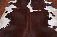 Thumbnail for SUPER SALE Brown & White Natural Cowhide Rug - XX-Large 7' 6