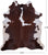 SUPER SALE Brown & White Natural Cowhide Rug - XX-Large 7' 6"H x 6' 6"W
