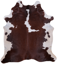 Thumbnail for SUPER SALE Brown & White Natural Cowhide Rug - XX-Large 7' 6