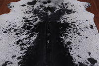 Thumbnail for SUPER SALE Black Salt & Pepper Natural Cowhide Rug - XX-Large 7' 9