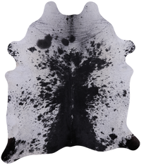 Thumbnail for SUPER SALE Black Salt & Pepper Natural Cowhide Rug - XX-Large 7' 9