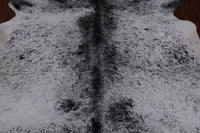 Thumbnail for SUPER SALE Black Salt & Pepper Natural Cowhide Rug - Large 6' 6