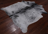 Thumbnail for SUPER SALE Black Salt & Pepper Natural Cowhide Rug - Large 6' 6