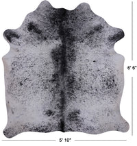 Thumbnail for SUPER SALE Black Salt & Pepper Natural Cowhide Rug - Large 6' 6