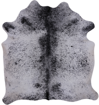 Thumbnail for SUPER SALE Black Salt & Pepper Natural Cowhide Rug - Large 6' 6