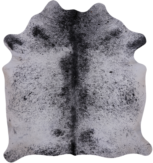 SUPER SALE Black Salt & Pepper Natural Cowhide Rug - Large 6' 6