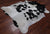 SUPER SALE Black & White Natural Cowhide Rug - X-Large 6' 8"H x 6' 1"W