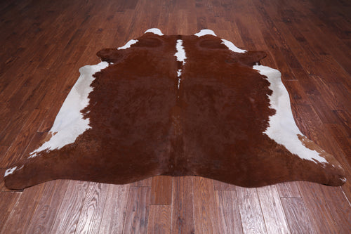 SUPER SALE Brown Natural Cowhide Rug - XX-Large 7' 4