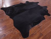 Thumbnail for SUPER SALE Black Natural Cowhide Rug - X-Large 6' 10