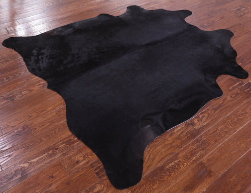 SUPER SALE Black Natural Cowhide Rug - X-Large 6' 10