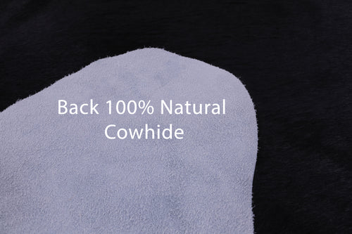 SUPER SALE Black Natural Cowhide Rug - X-Large 6' 10