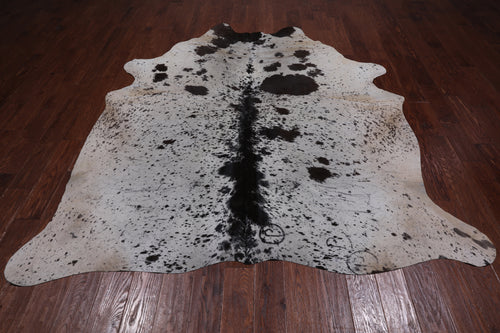 SUPER SALE Brown Salt & Pepper Natural Cowhide Rug - XX-Large 8' 0