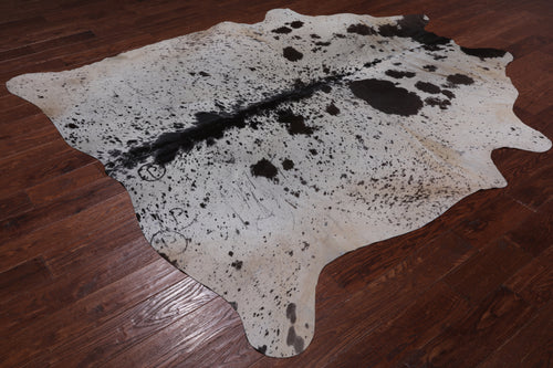 SUPER SALE Brown Salt & Pepper Natural Cowhide Rug - XX-Large 8' 0