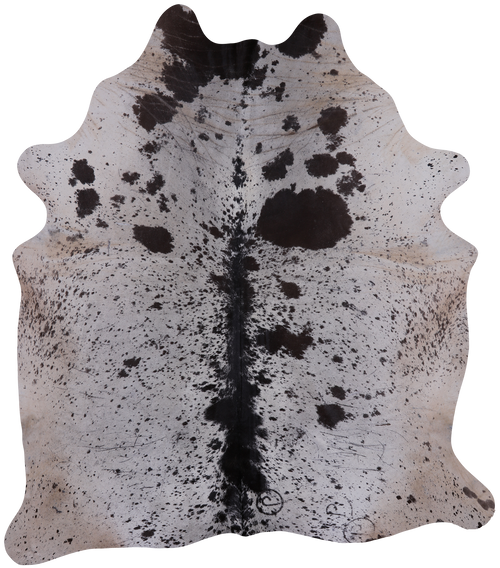 SUPER SALE Brown Salt & Pepper Natural Cowhide Rug - XX-Large 8' 0