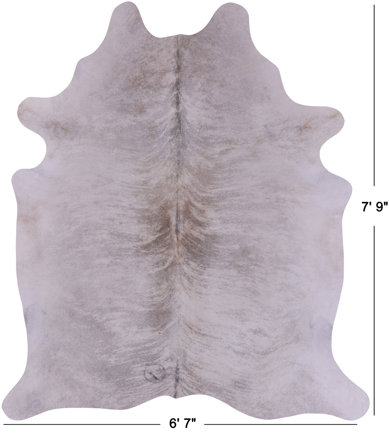 SUPER SALE Grey Brindle Natural Cowhide Rug - XX-Large 7' 9"H x 6' 7"W