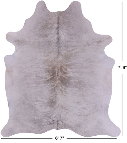 SUPER SALE Grey Brindle Natural Cowhide Rug - XX-Large 7' 9