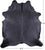 SUPER SALE Black Natural Cowhide Rug - X-Large 7' 2"H x 6' 3"W