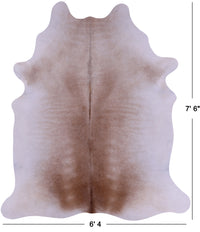 Thumbnail for SUPER SALE Brown & White Natural Cowhide Rug - XX-Large 7' 6
