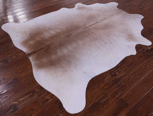 SUPER SALE Brown & White Natural Cowhide Rug - XX-Large 7' 6