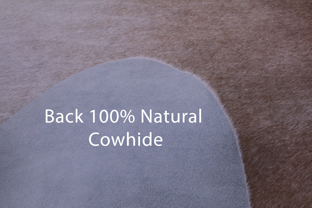 SUPER SALE Brown & White Natural Cowhide Rug - XX-Large 7' 6"H x 6' 4"W
