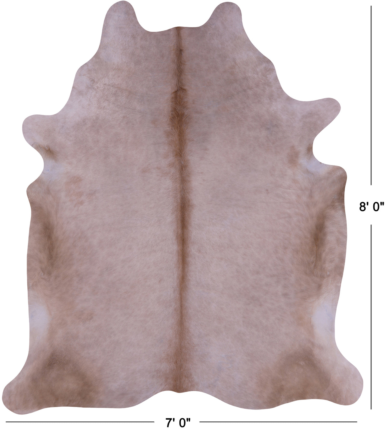 SUPER SALE Beige Natural Cowhide Rug - XX-Large 8' 0"H x 7' 0"W
