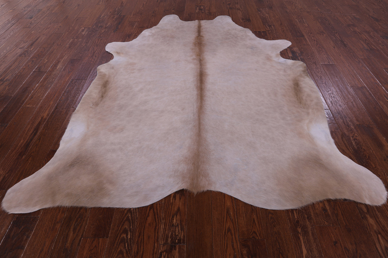 SUPER SALE Beige Natural Cowhide Rug - XX-Large 8' 0"H x 7' 0"W