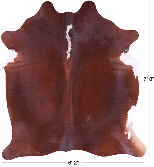 SUPER SALE Brown Natural Cowhide Rug - X-Large 7' 0