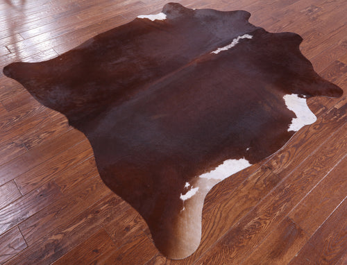 SUPER SALE Brown Natural Cowhide Rug - X-Large 7' 0
