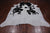 SUPER SALE Black & White Natural Cowhide Rug - XX-Large 8' 7"H x 7' 3"W
