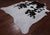 SUPER SALE Black & White Natural Cowhide Rug - XX-Large 8' 7"H x 7' 3"W