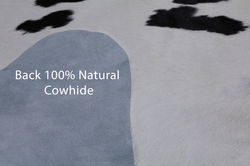 SUPER SALE Black & White Natural Cowhide Rug - XX-Large 8' 7