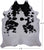SUPER SALE Black & White Natural Cowhide Rug - XX-Large 8' 7"H x 7' 3"W