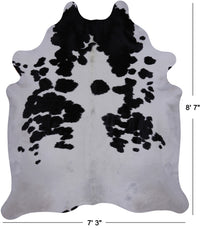 Thumbnail for SUPER SALE Black & White Natural Cowhide Rug - XX-Large 8' 7