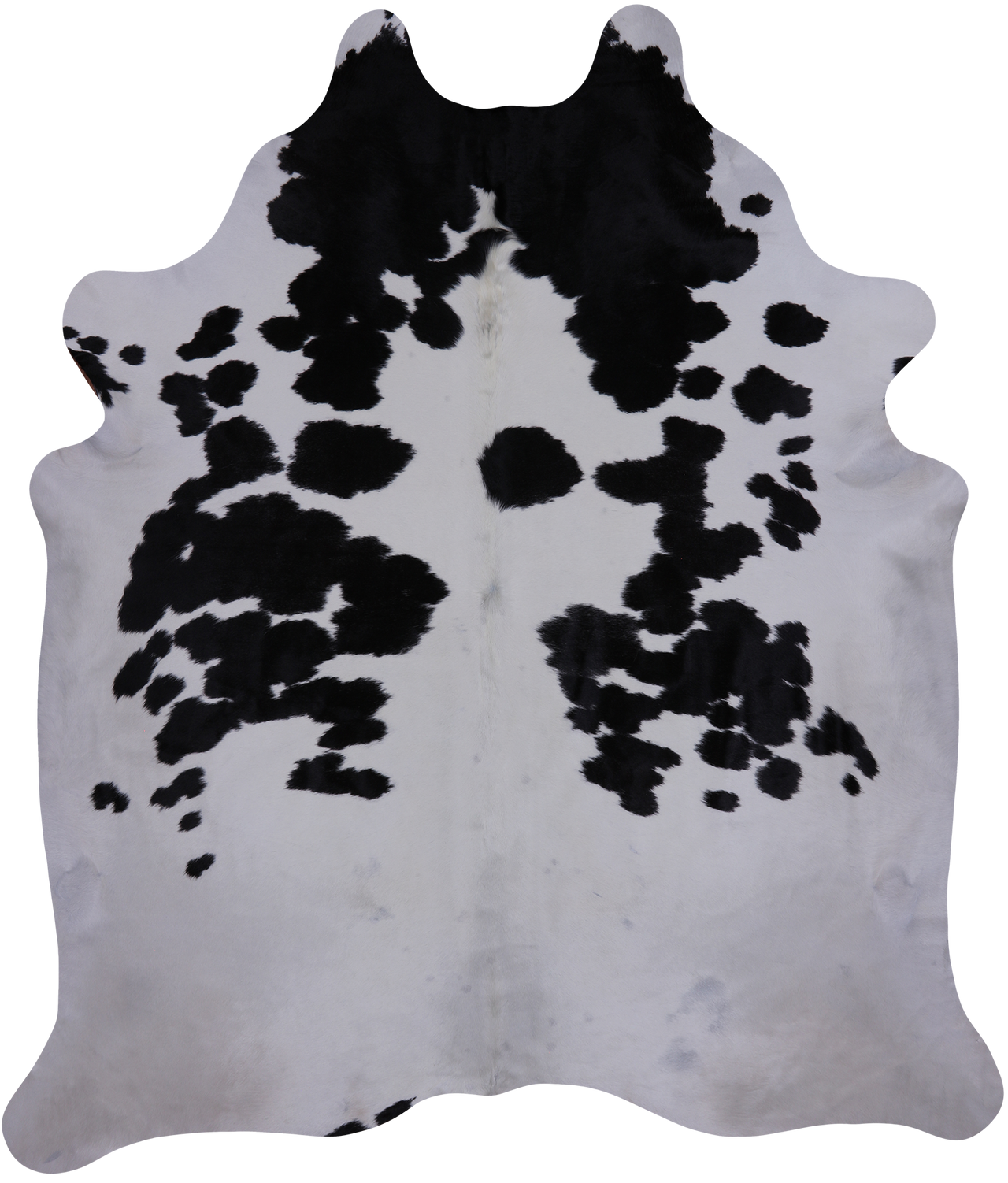 SUPER SALE Black & White Natural Cowhide Rug - XX-Large 8' 7"H x 7' 3"W
