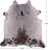 SUPER SALE Brown Salt & Pepper Natural Cowhide Rug - X-Large 7' 0"H x 6' 9"W
