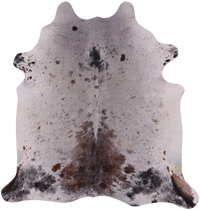 Thumbnail for SUPER SALE Brown Salt & Pepper Natural Cowhide Rug - X-Large 7' 0