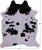 SUPER SALE Black & White Natural Cowhide Rug - XX-Large 8' 1"H x 6' 7"W