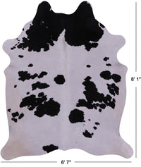 Thumbnail for SUPER SALE Black & White Natural Cowhide Rug - XX-Large 8' 1