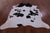 SUPER SALE Black & White Natural Cowhide Rug - XX-Large 8' 1"H x 6' 7"W