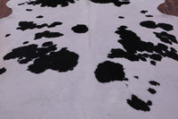 Thumbnail for SUPER SALE Black & White Natural Cowhide Rug - XX-Large 8' 1