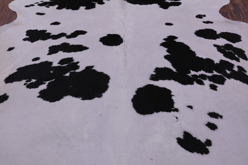 SUPER SALE Black & White Natural Cowhide Rug - XX-Large 8' 1