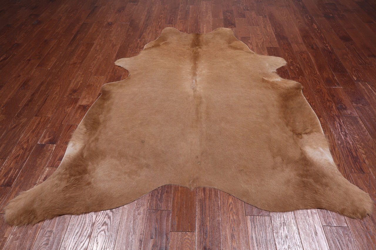SUPER SALE Light Brown Natural Cowhide Rug - XX-Large 7' 4"H x 6' 3"W