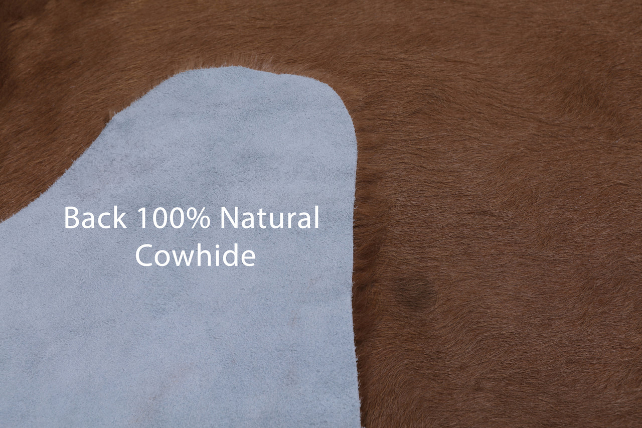 SUPER SALE Light Brown Natural Cowhide Rug - XX-Large 7' 4"H x 6' 3"W