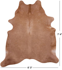 Thumbnail for SUPER SALE Light Brown Natural Cowhide Rug - XX-Large 7' 4