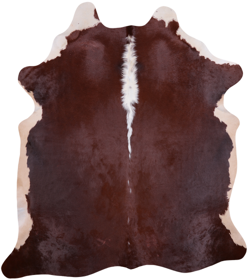 SUPER SALE Brown Natural Cowhide Rug - X-Large 7' 3