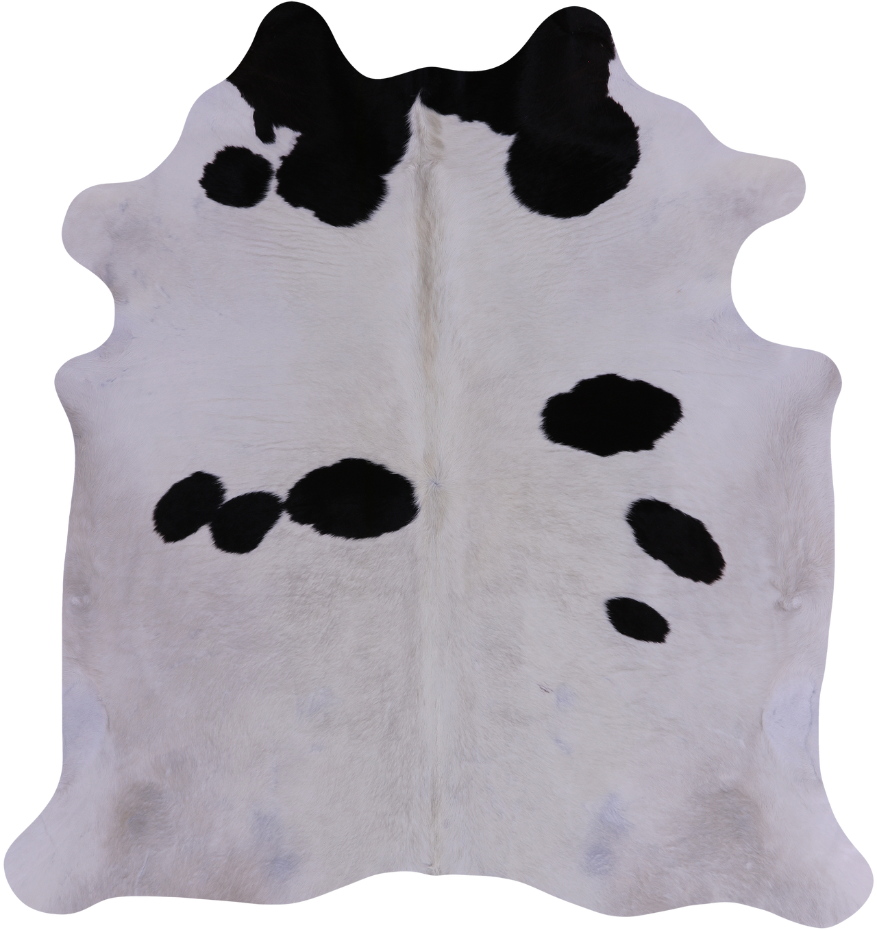 SUPER SALE Black & White Natural Cowhide Rug - X-Large 6' 10"H x 6' 4"W