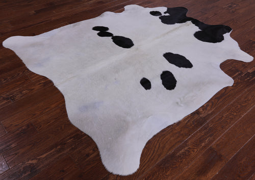 SUPER SALE Black & White Natural Cowhide Rug - X-Large 6' 10
