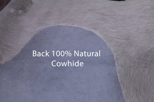 SUPER SALE Black & White Natural Cowhide Rug - X-Large 6' 10